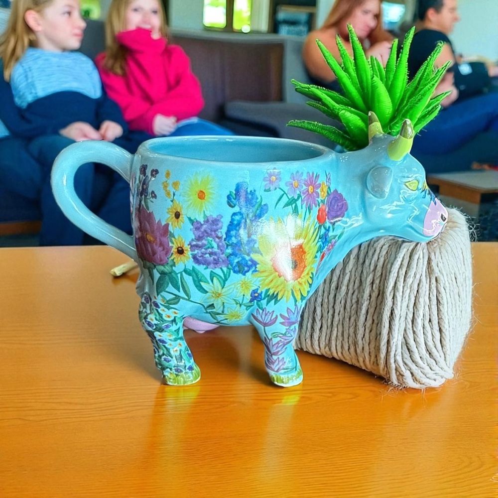 Vintage Cow Parade Fruits of Summer Mug Planter 2001 #7414 - Picture 3 of 8